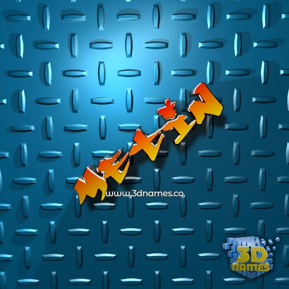 metin in Grid Style style - 3D name wallpaper