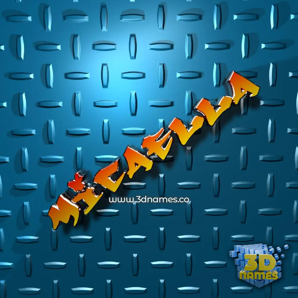 micaella in Grid Style style - 3D name wallpaper