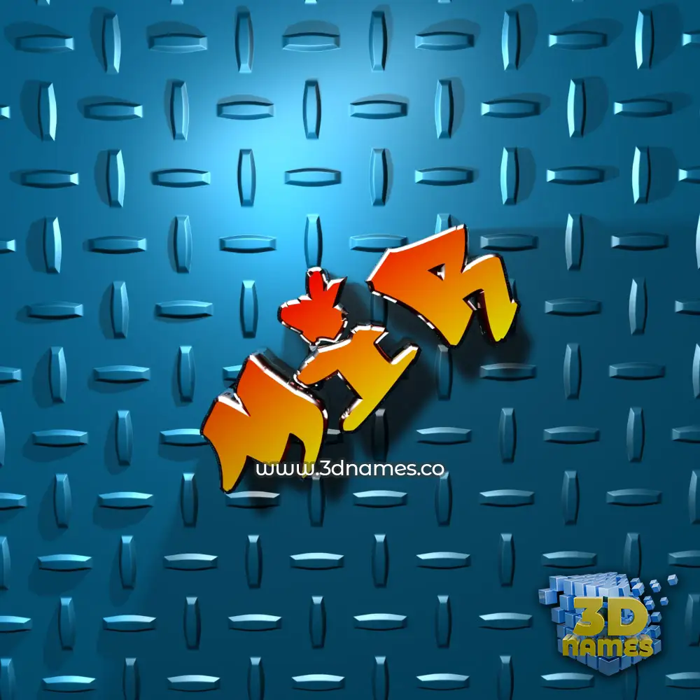 mir in Grid Style style - 3D name wallpaper