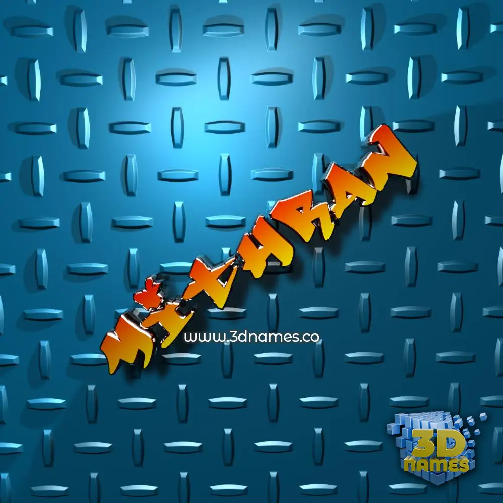 mithran in Grid Style style - 3D name wallpaper