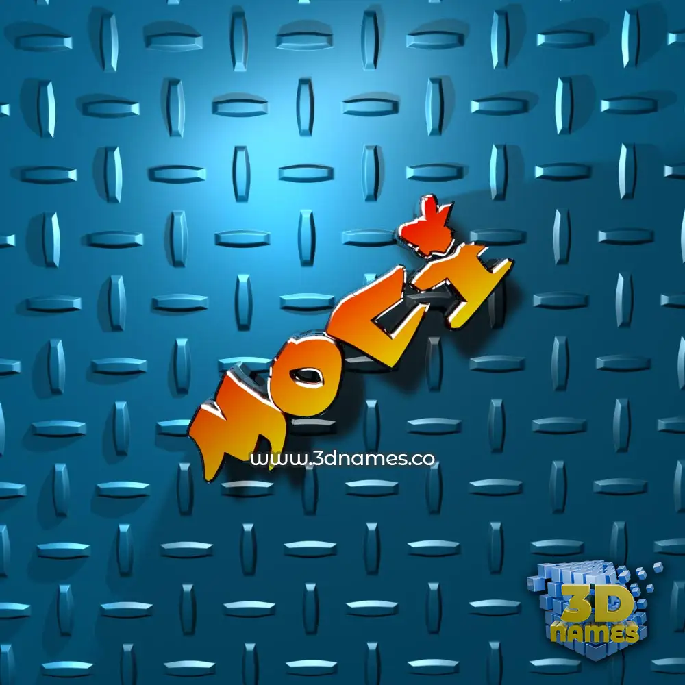 moci in Grid Style style - 3D name wallpaper