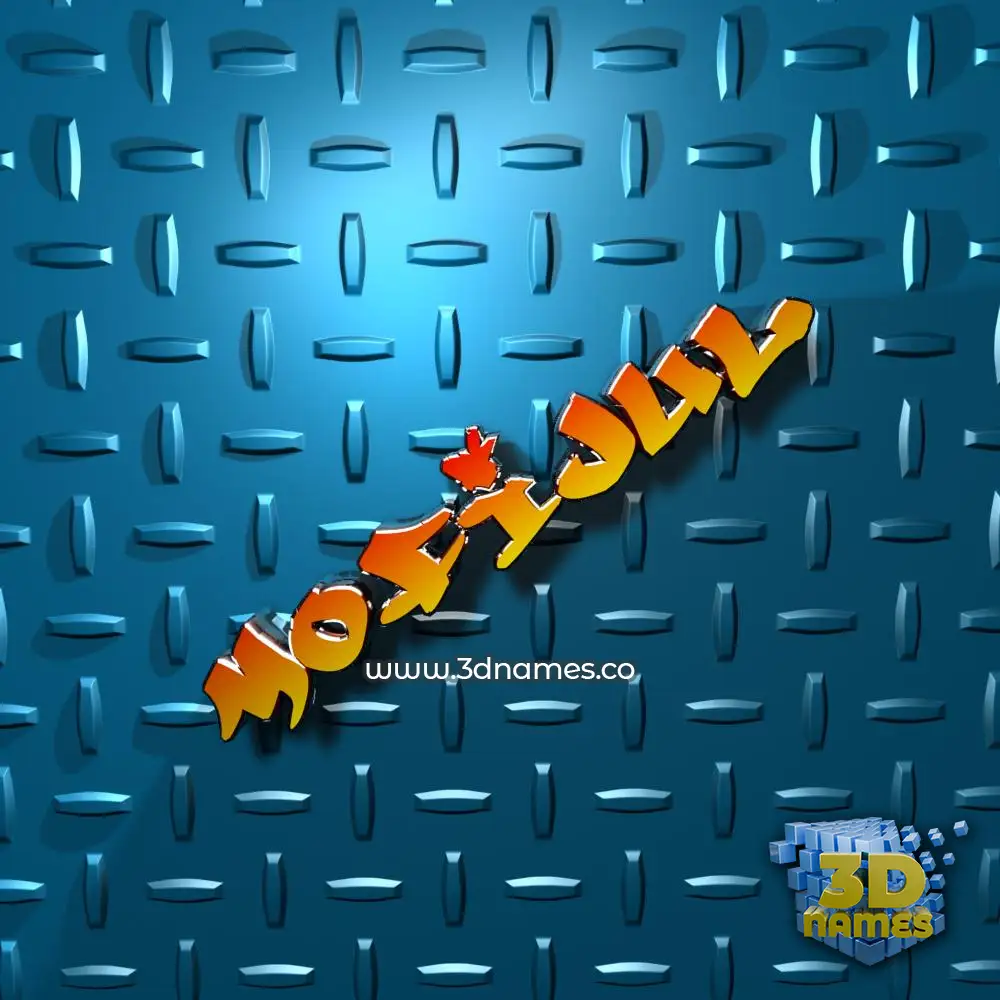 mofijul in Grid Style style - 3D name wallpaper