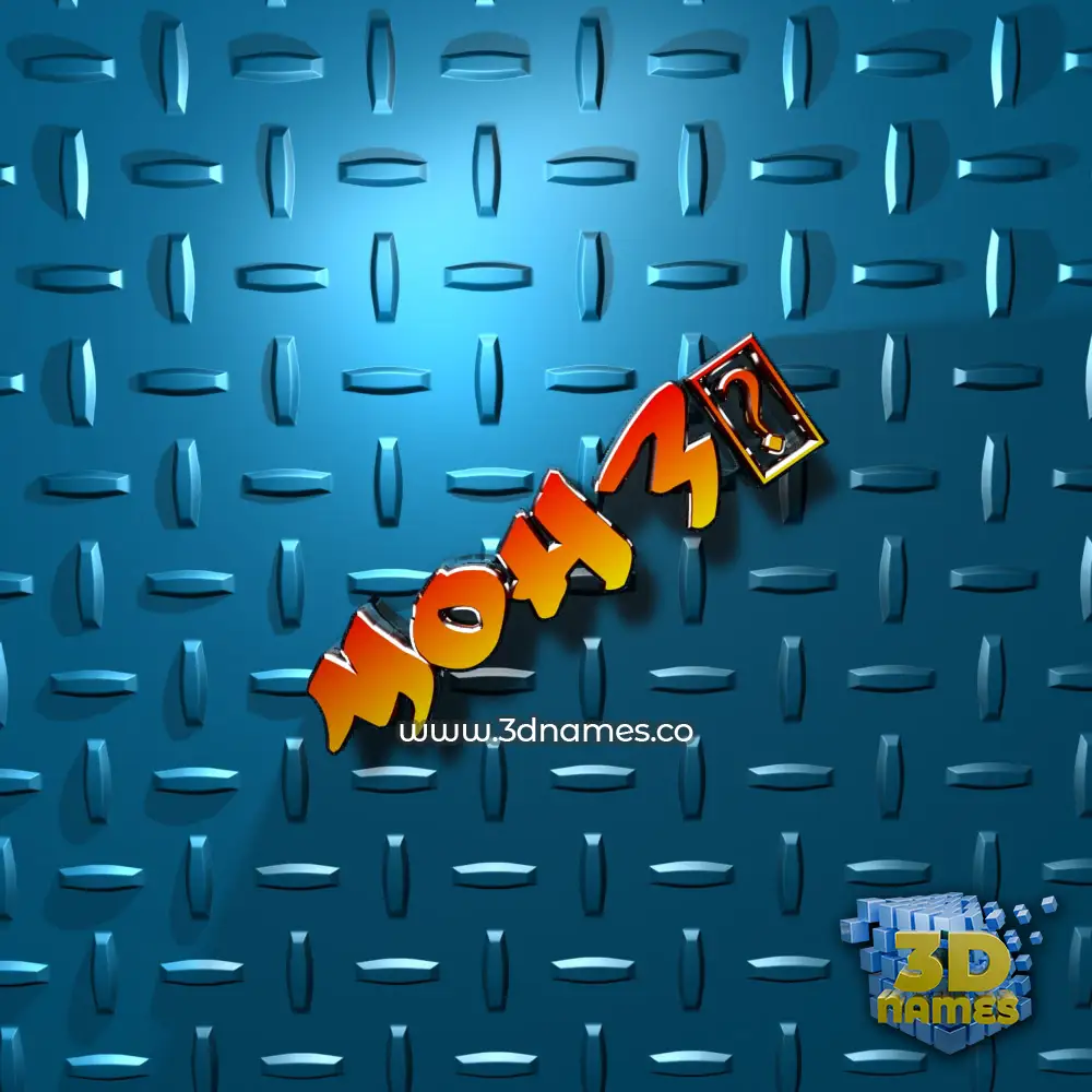 moh37 in Grid Style style - 3D name wallpaper