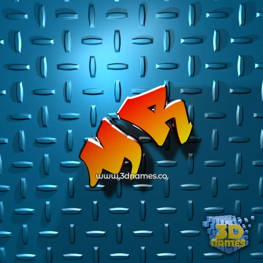 mr in Grid Style style - 3D name wallpaper