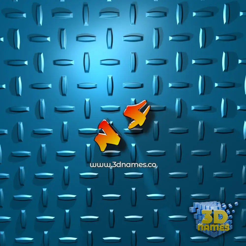 n f in Grid Style style - 3D name wallpaper