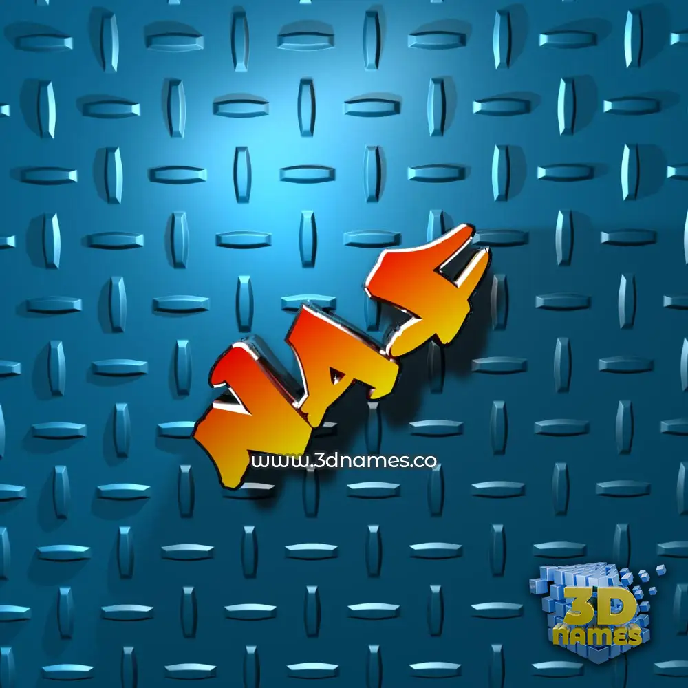 naf in Grid Style style - 3D name wallpaper