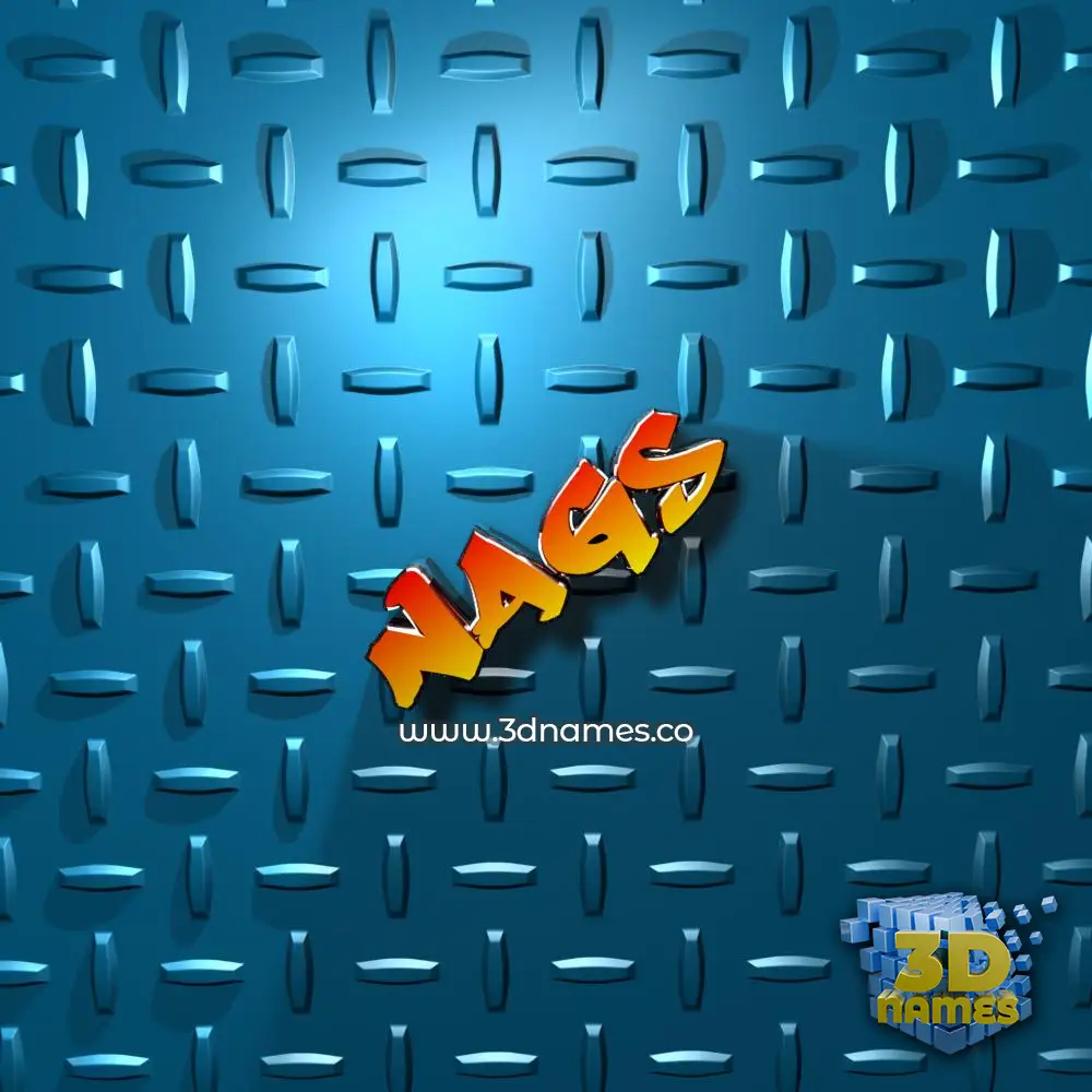 nags in Grid Style style - 3D name wallpaper