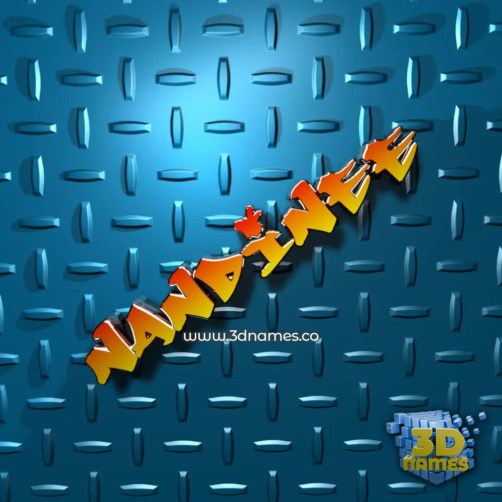 nandinee in Grid Style style - 3D name wallpaper