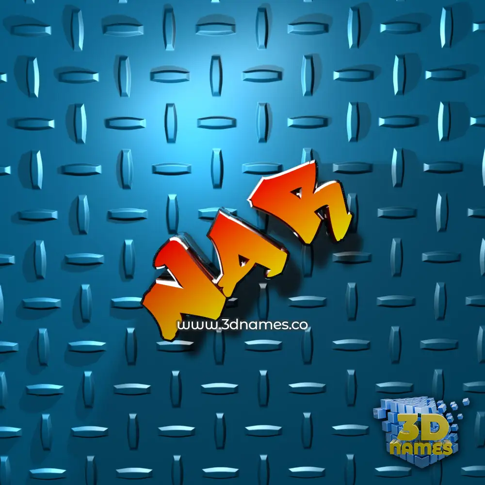nar in Grid Style style - 3D name wallpaper