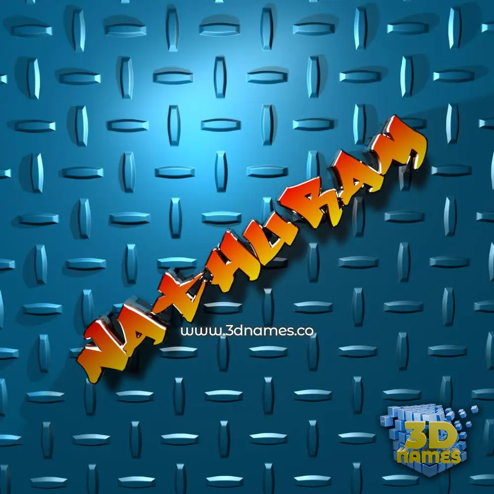 nathuram in Grid Style style - 3D name wallpaper