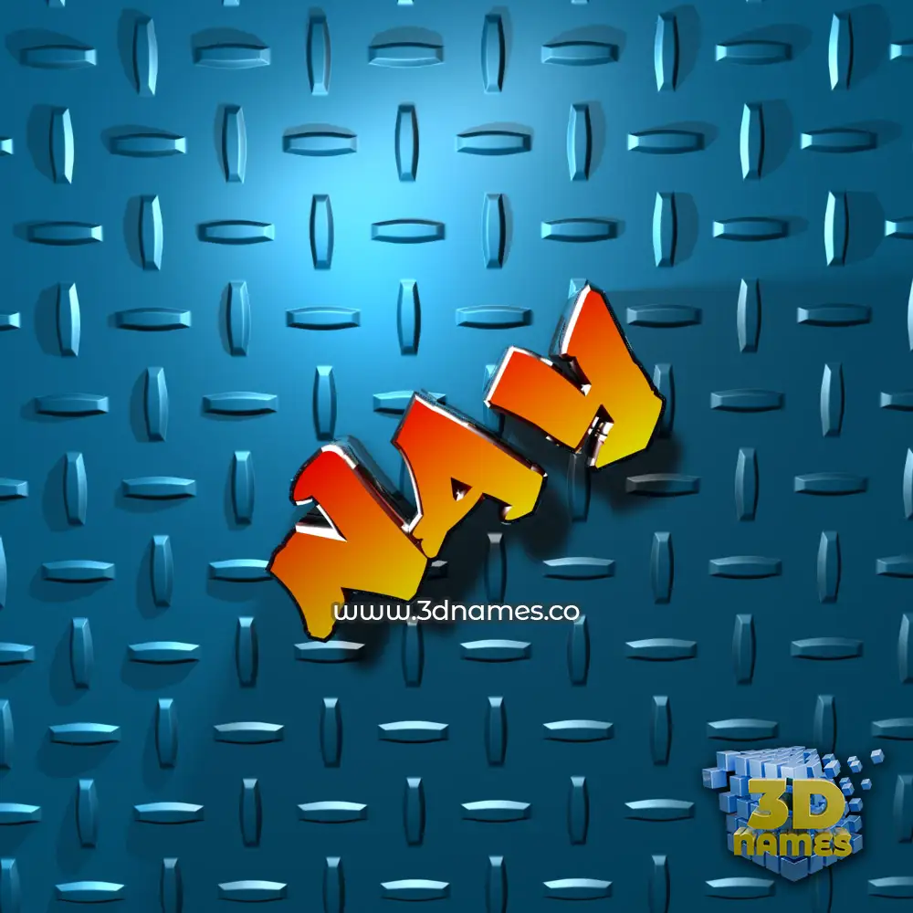 nay in Grid Style style - 3D name wallpaper