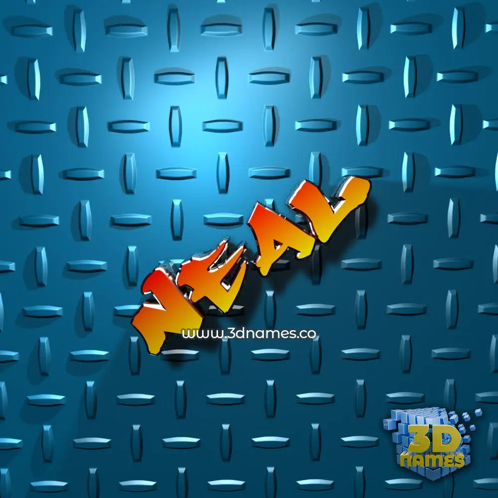 neal in Grid Style style - 3D name wallpaper