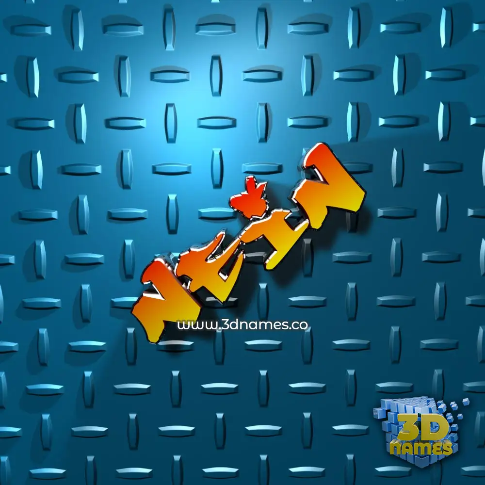 nein in Grid Style style - 3D name wallpaper