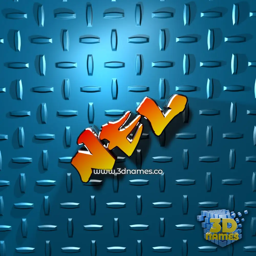 nel in Grid Style style - 3D name wallpaper