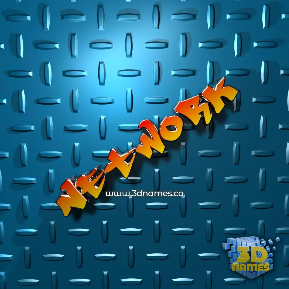 network in Grid Style style - 3D name wallpaper