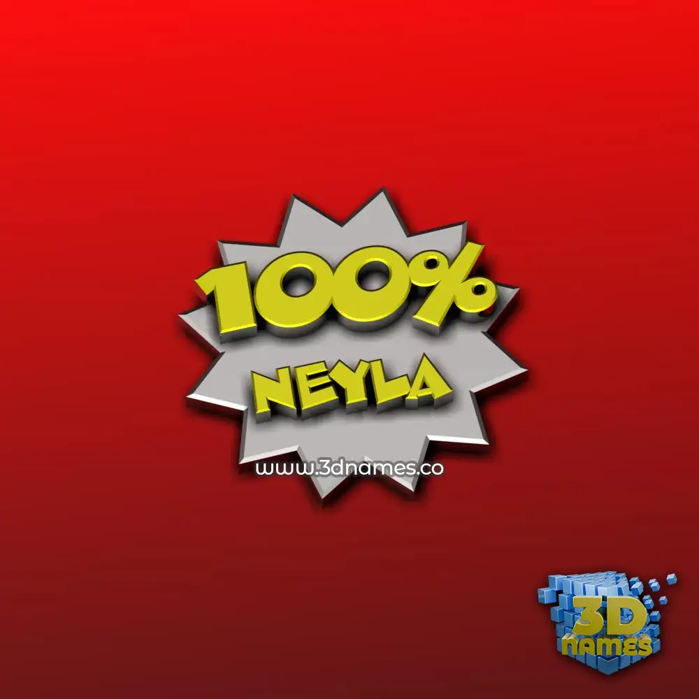 neyla in Grid Style style - 3D name wallpaper