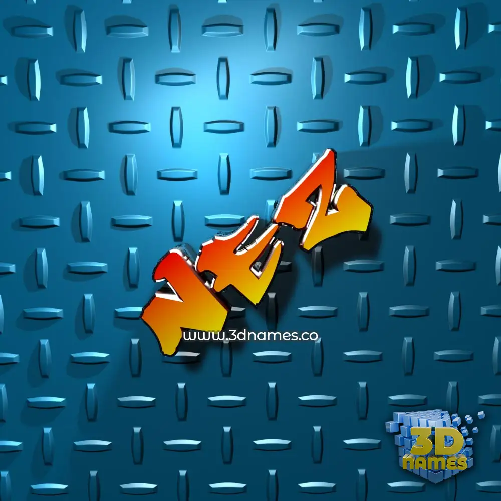 nez in Grid Style style - 3D name wallpaper