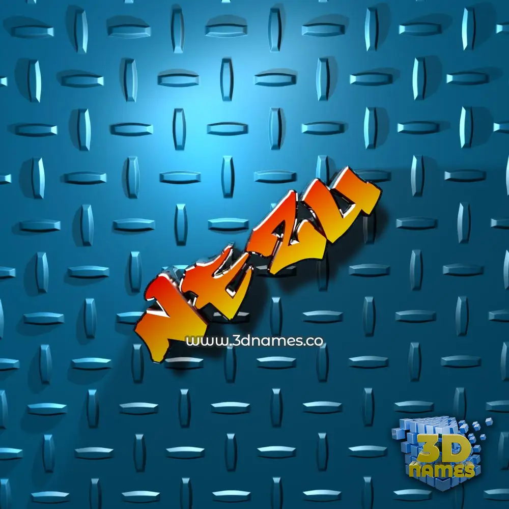 nezu in Grid Style style - 3D name wallpaper