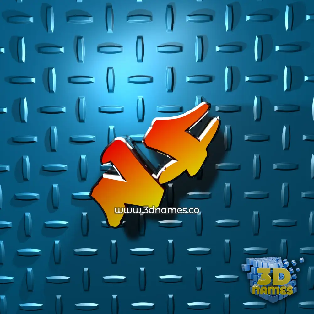 nf in Grid Style style - 3D name wallpaper