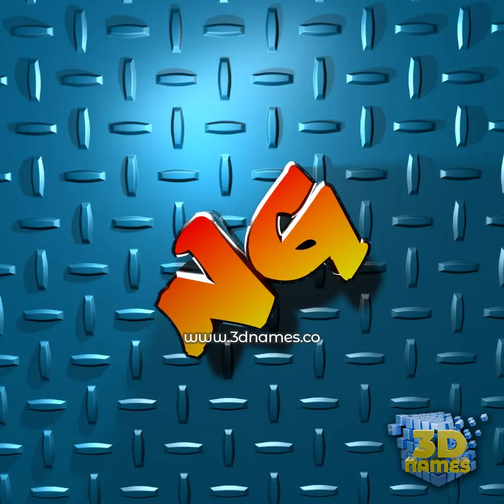 ng in Grid Style style - 3D name wallpaper