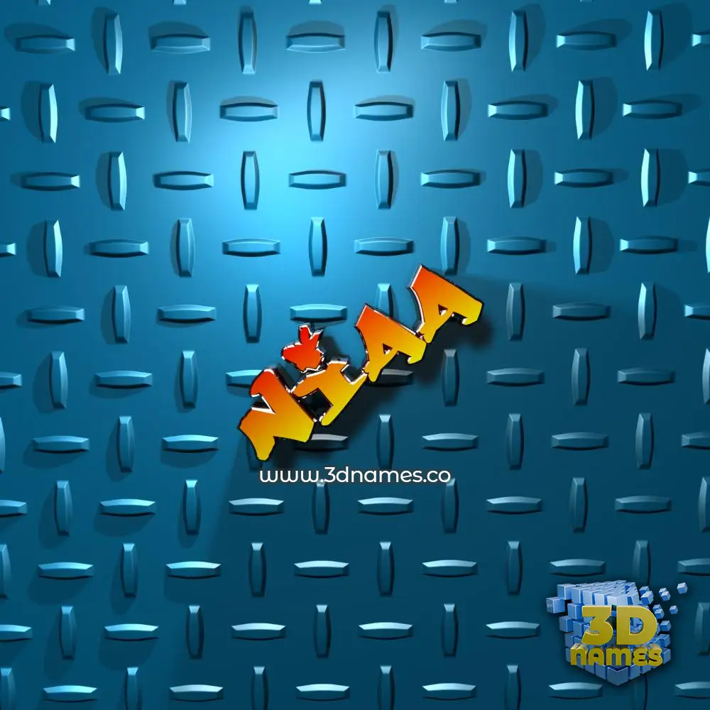 niaa in Grid Style style - 3D name wallpaper