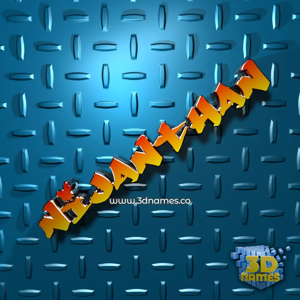 nijanthan in Grid Style style - 3D name wallpaper