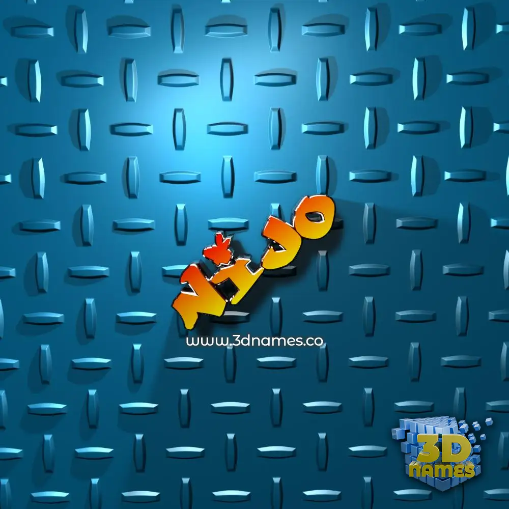 nijo in Grid Style style - 3D name wallpaper