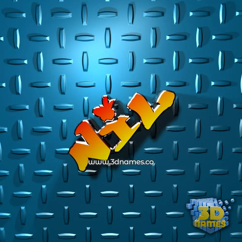 nil in Grid Style style - 3D name wallpaper