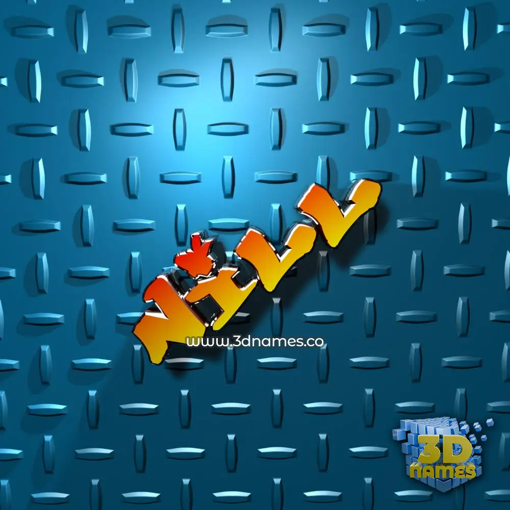 nill in Grid Style style - 3D name wallpaper