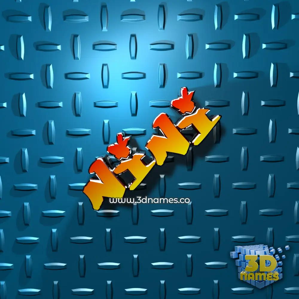 nini in Grid Style style - 3D name wallpaper