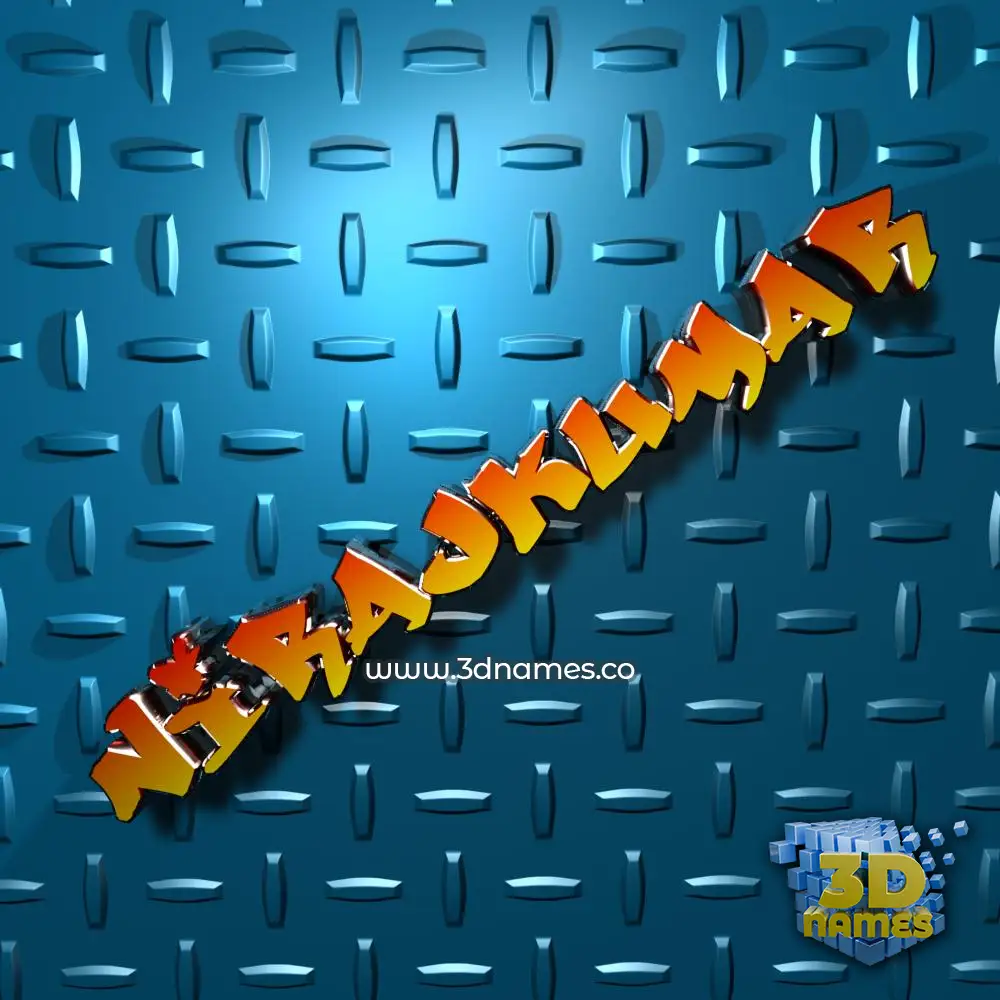 nirajkumar in Grid Style style - 3D name wallpaper
