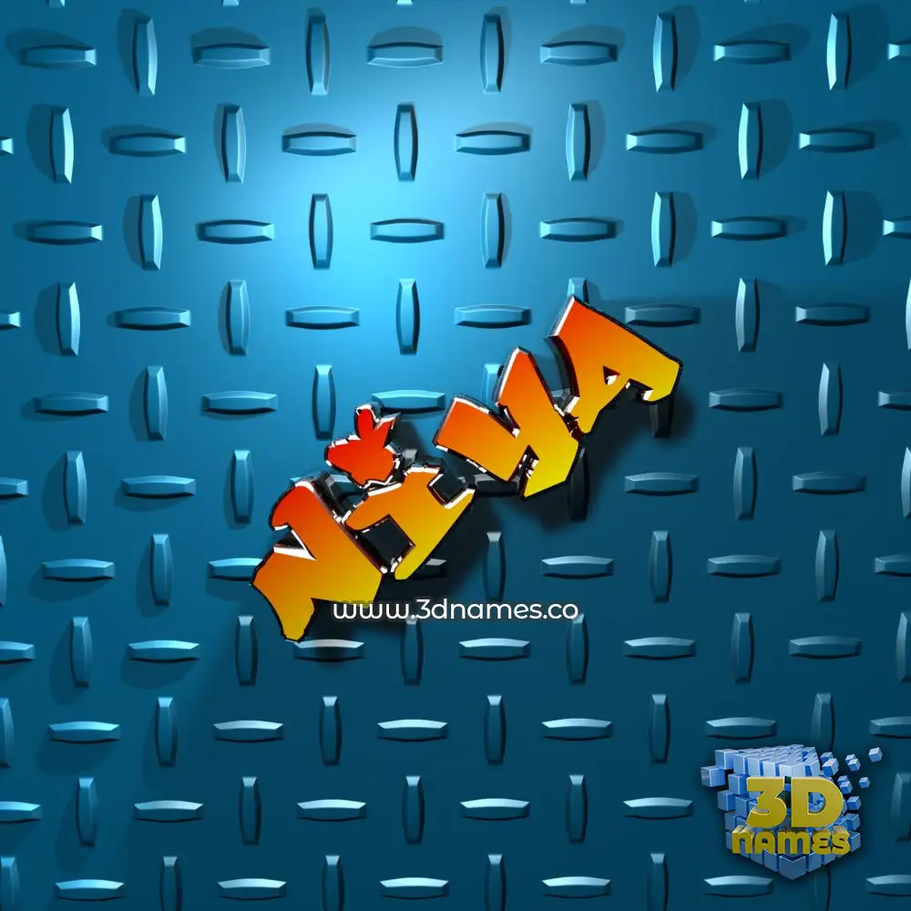 niya in Grid Style style - 3D name wallpaper