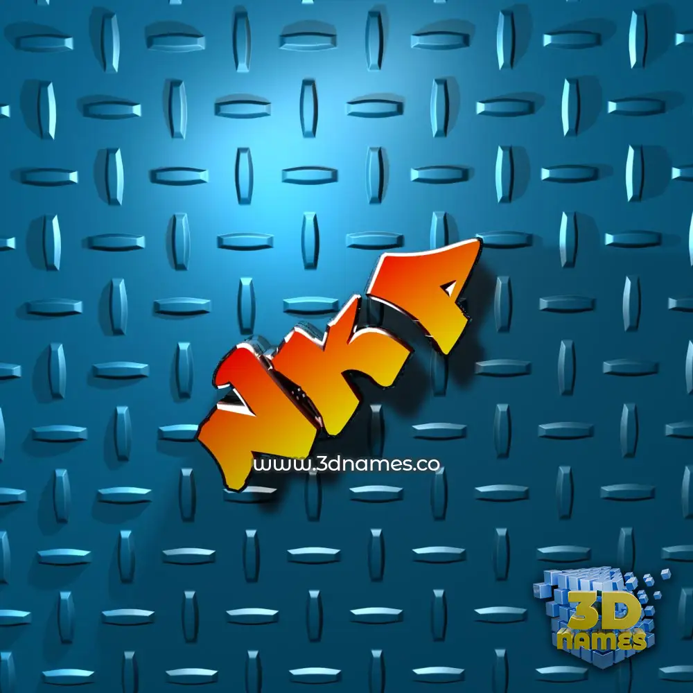 nkp in Grid Style style - 3D name wallpaper