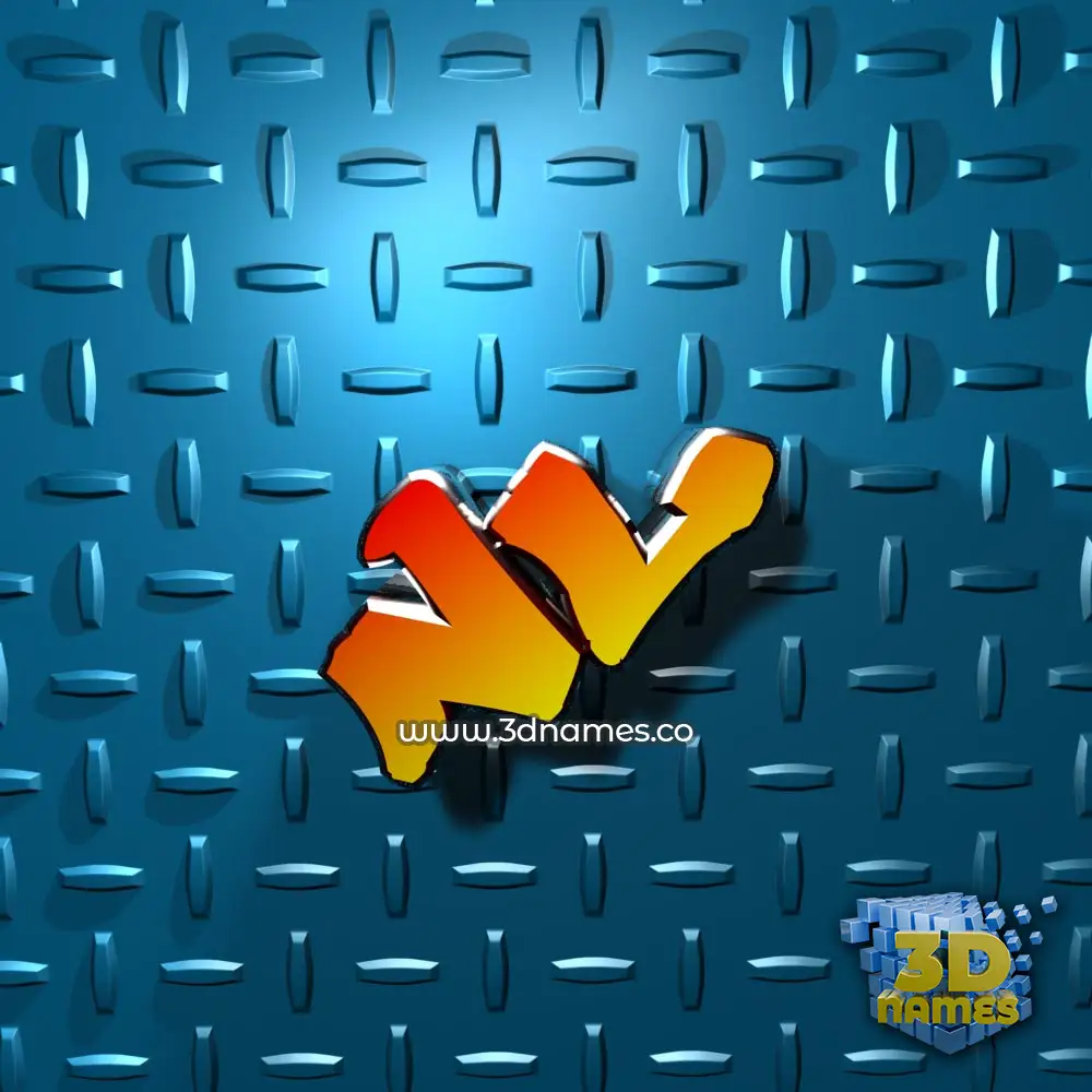 nl in Grid Style style - 3D name wallpaper