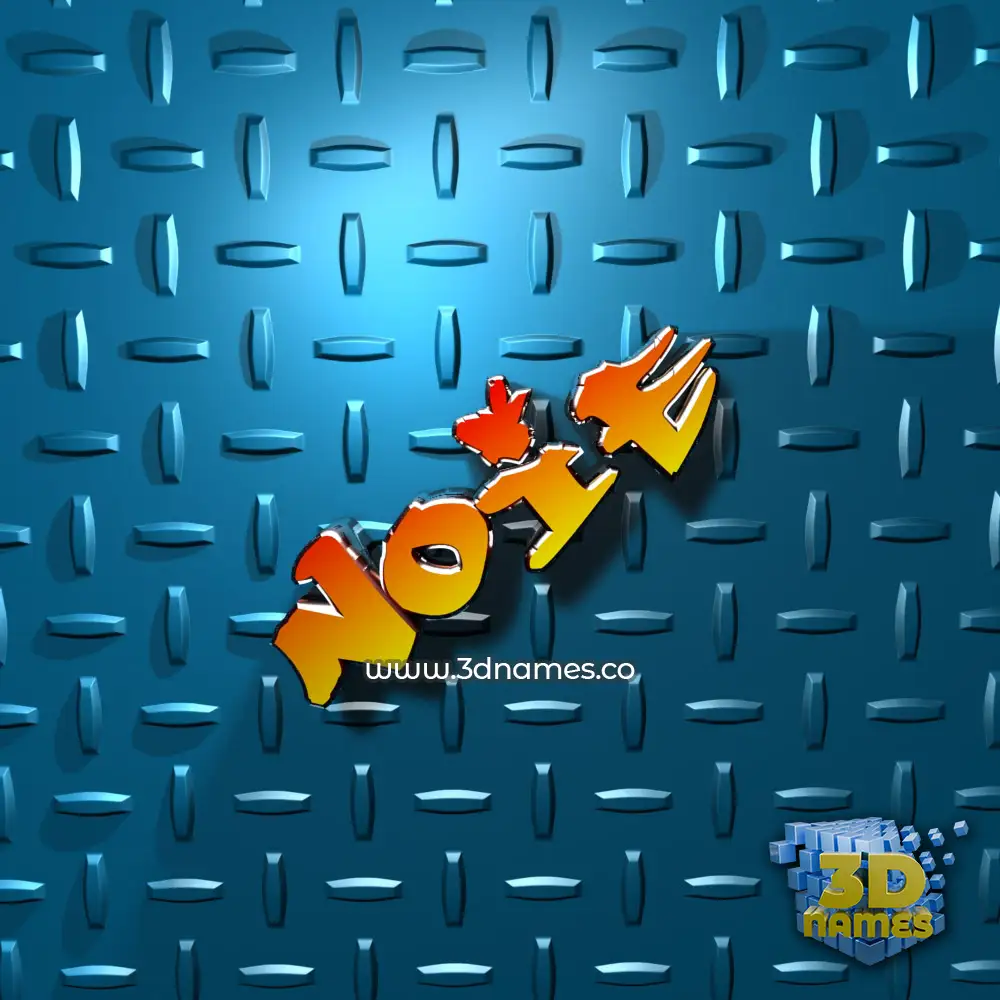 noie in Grid Style style - 3D name wallpaper