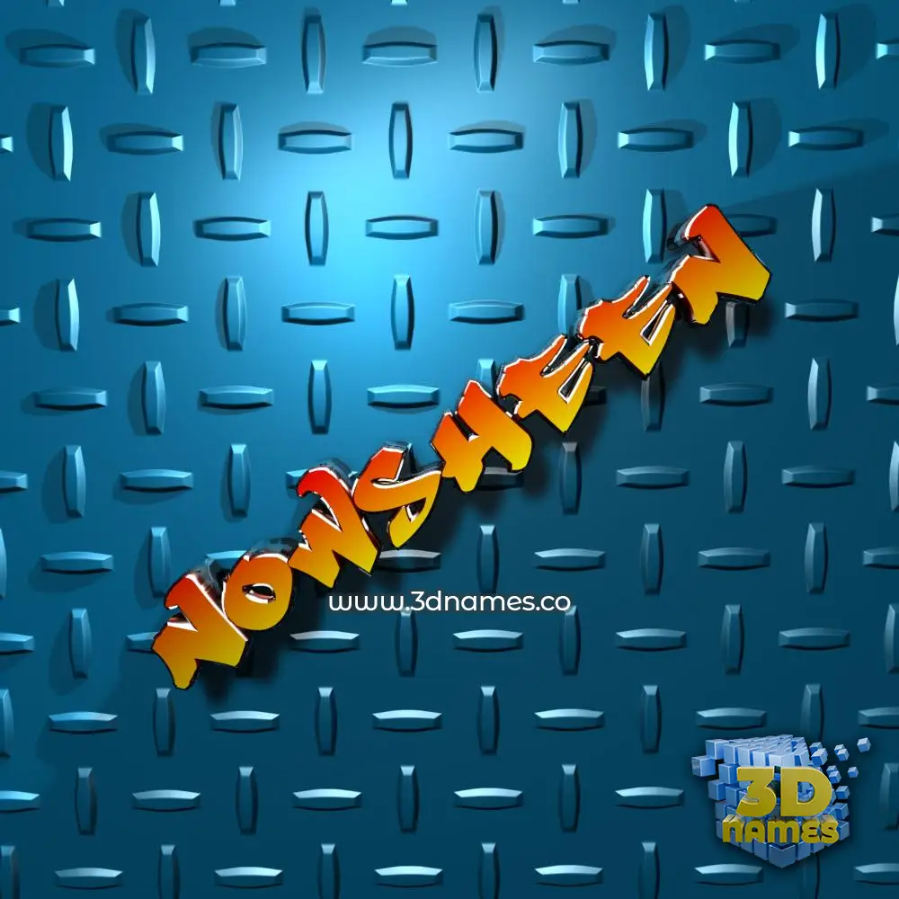 nowsheen in Grid Style style - 3D name wallpaper