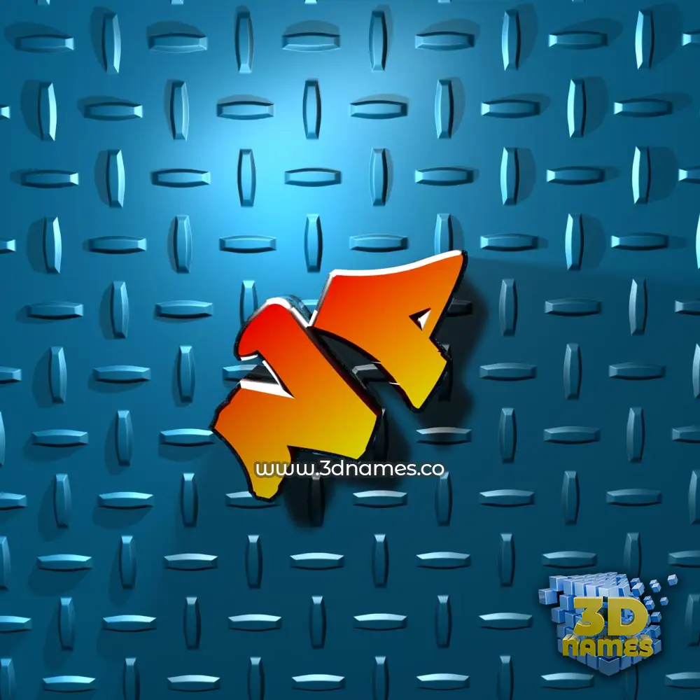np in Grid Style style - 3D name wallpaper