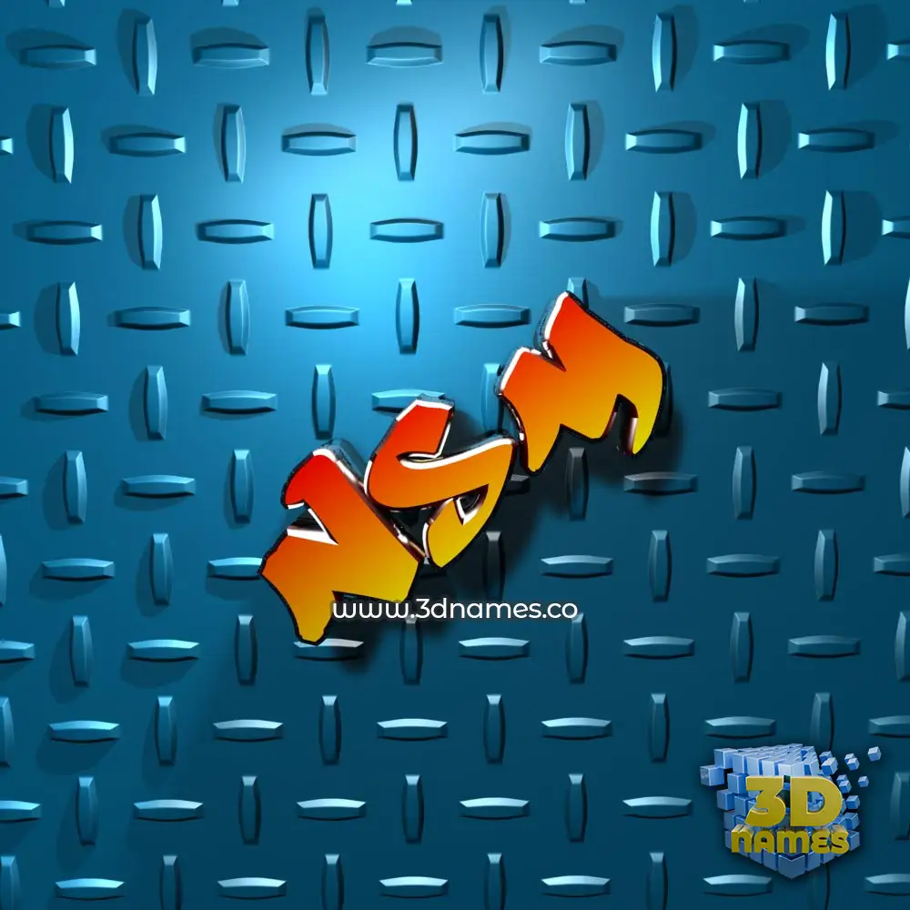nsm in Grid Style style - 3D name wallpaper