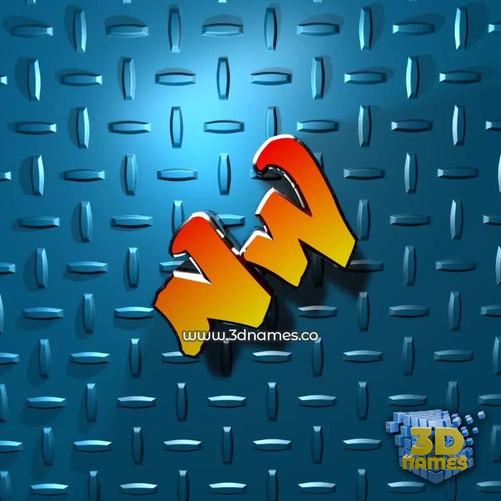 nw in Grid Style style - 3D name wallpaper
