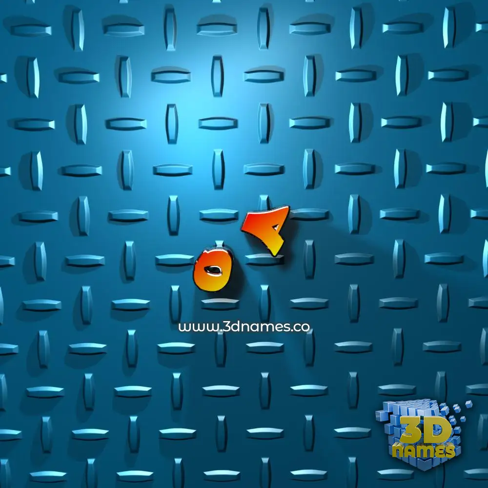 o p in Grid Style style - 3D name wallpaper