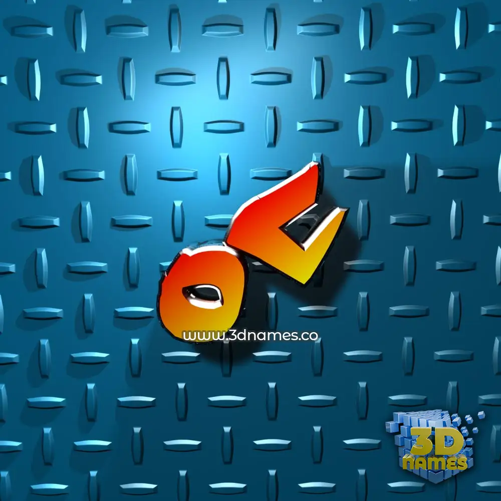 oc in Grid Style style - 3D name wallpaper