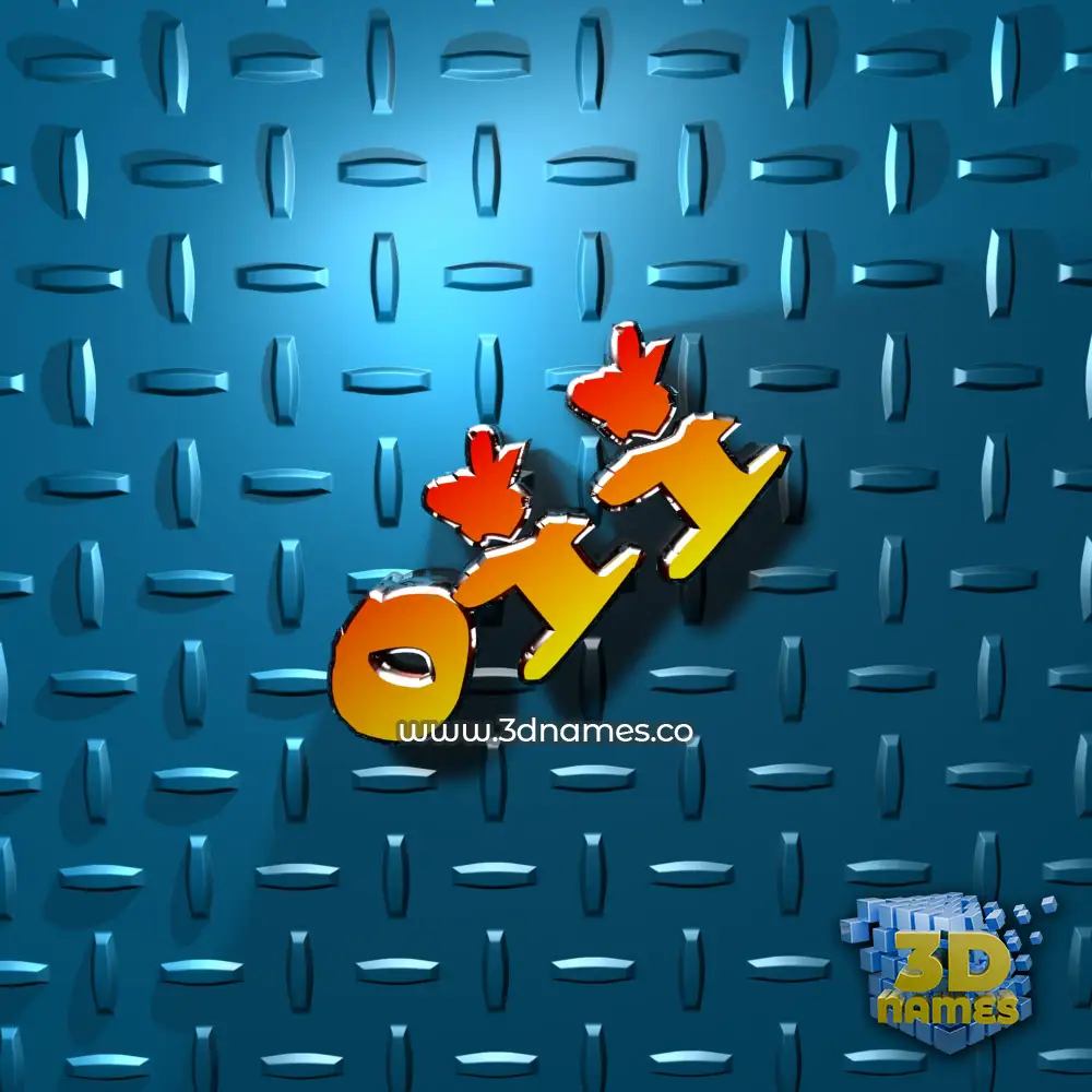 oii in Grid Style style - 3D name wallpaper