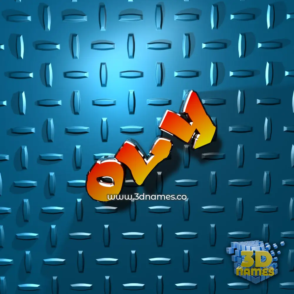 oly in Grid Style style - 3D name wallpaper