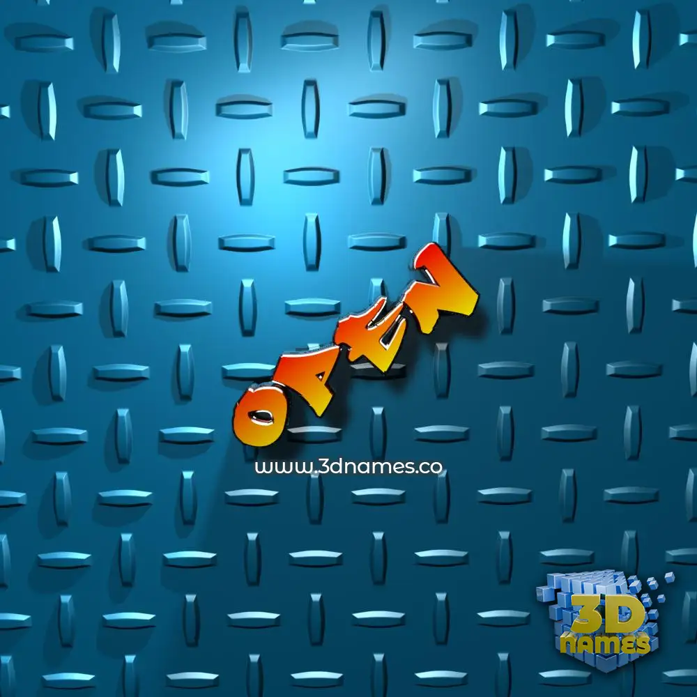 open in Grid Style style - 3D name wallpaper