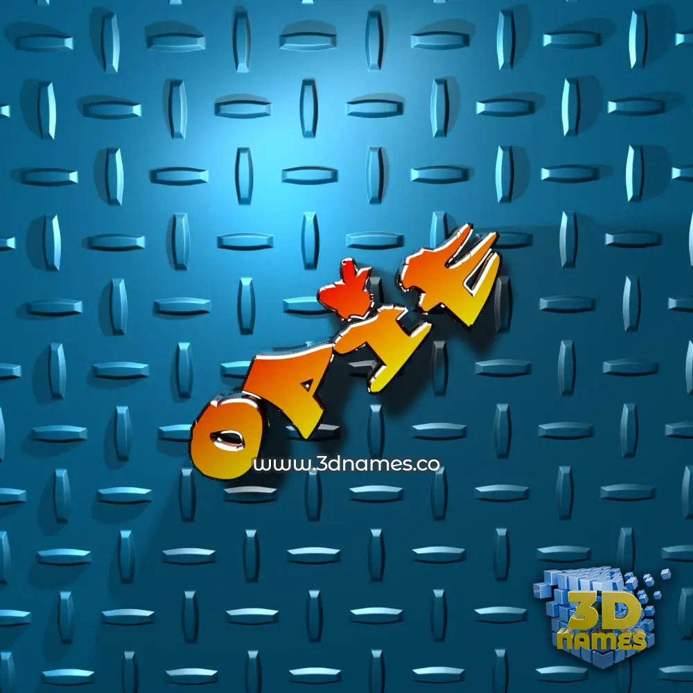 opie in Grid Style style - 3D name wallpaper