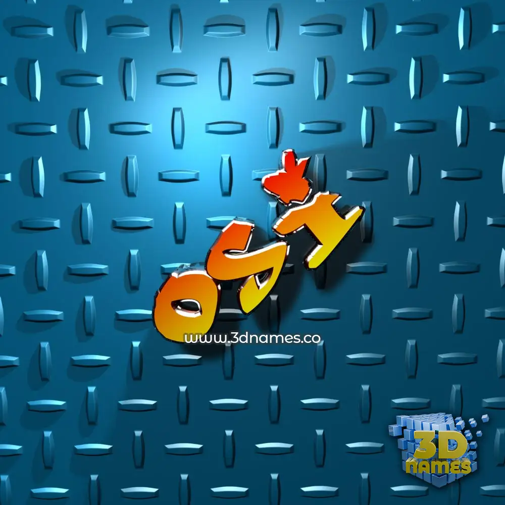 osi in Grid Style style - 3D name wallpaper