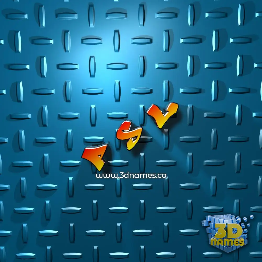 p s l in Grid Style style - 3D name wallpaper