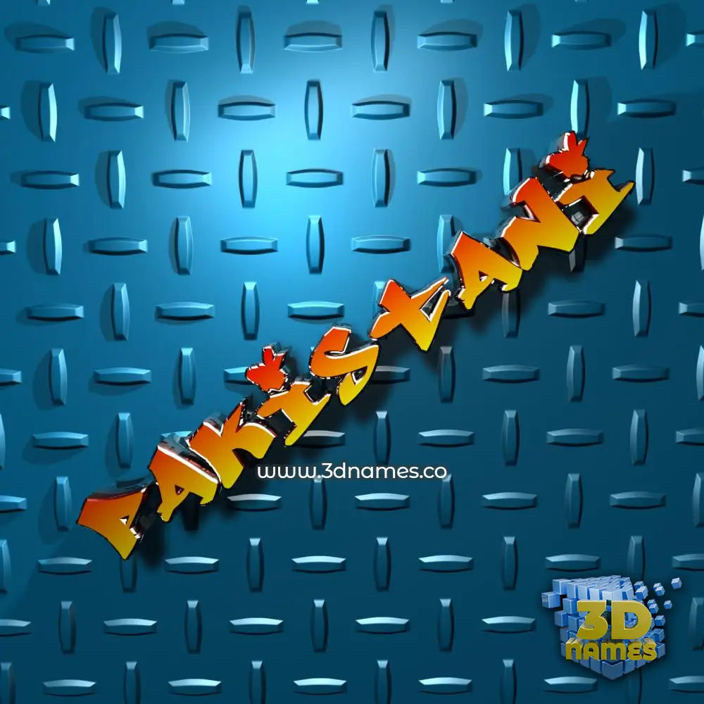pakistani in Grid Style style - 3D name wallpaper