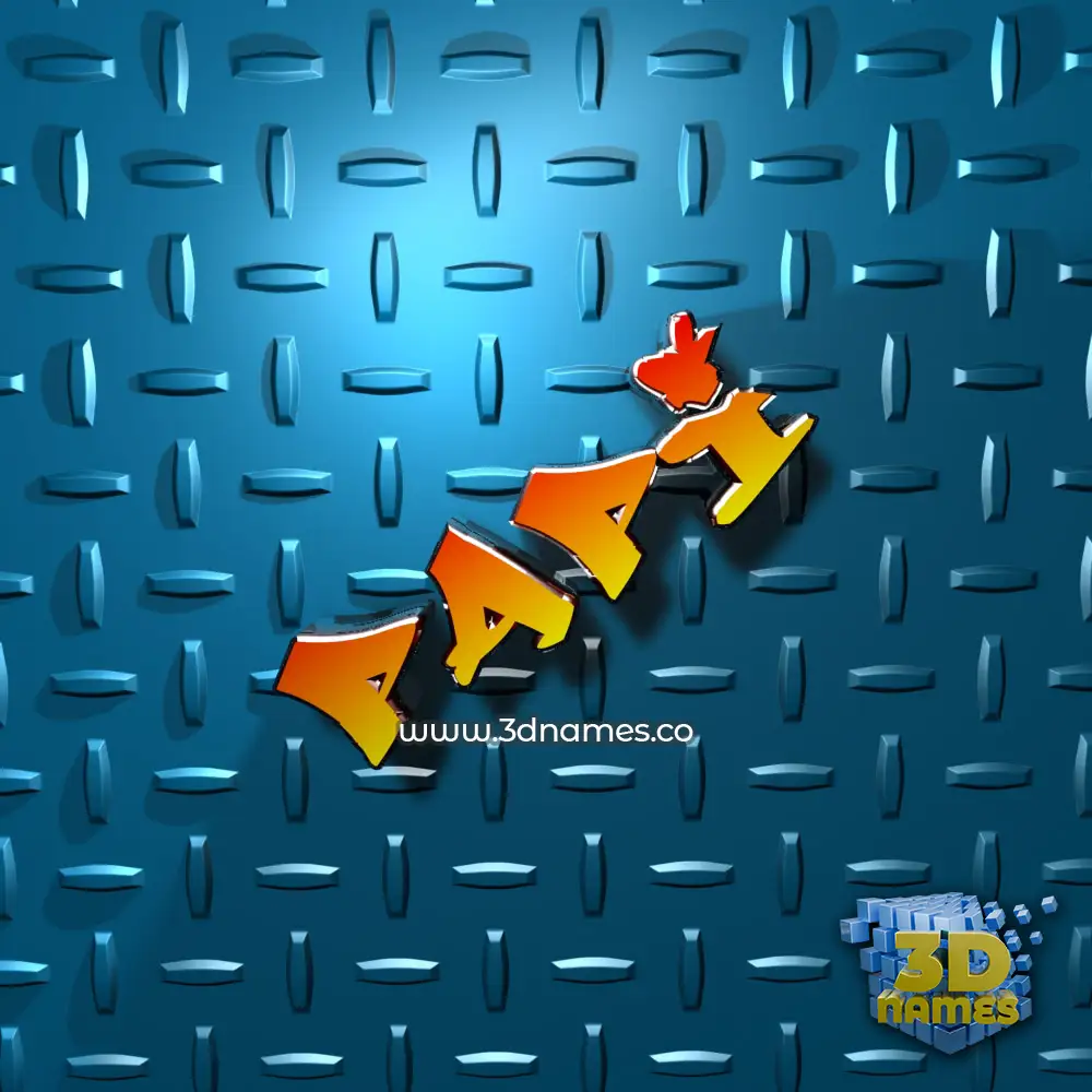 papi in Grid Style style - 3D name wallpaper