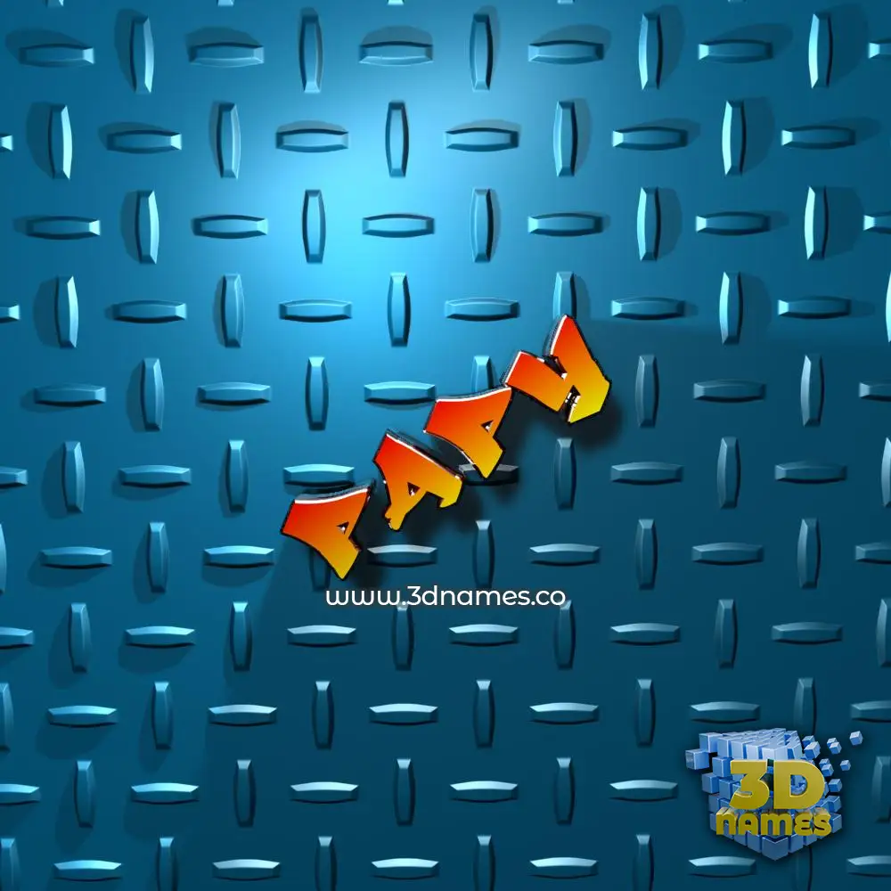 papy in Grid Style style - 3D name wallpaper